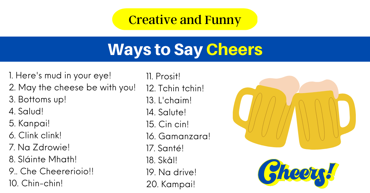Ways to Say Cheers