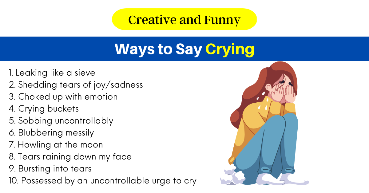 Ways to Say Crying