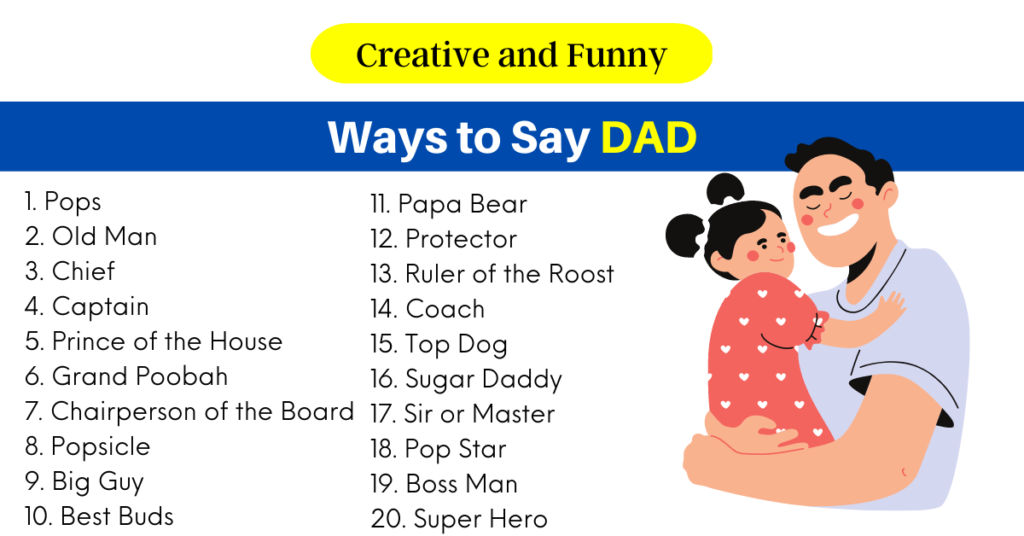 Ways to Say DAD