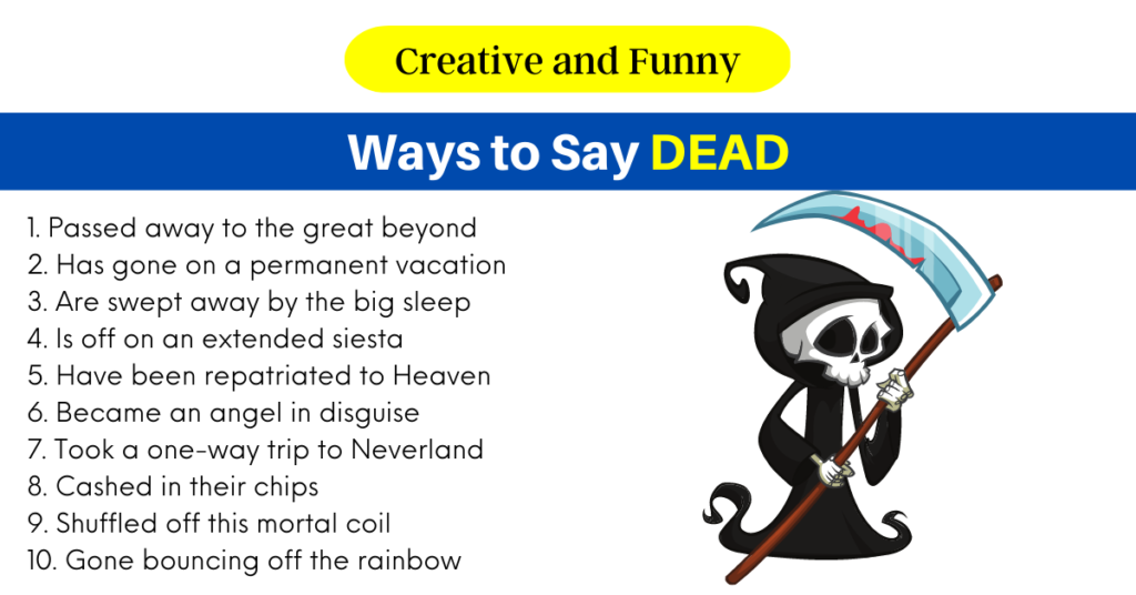 Ways to Say DEAD