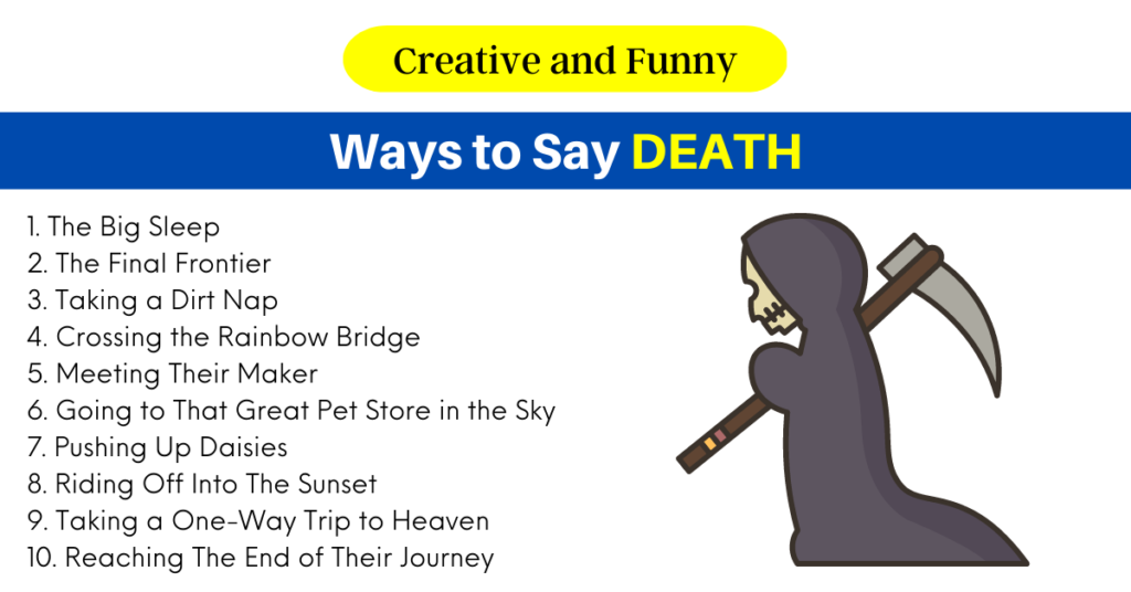 Ways to Say DEATH