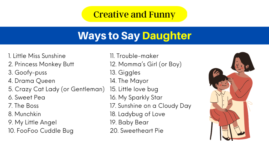 Ways to Say Daughter