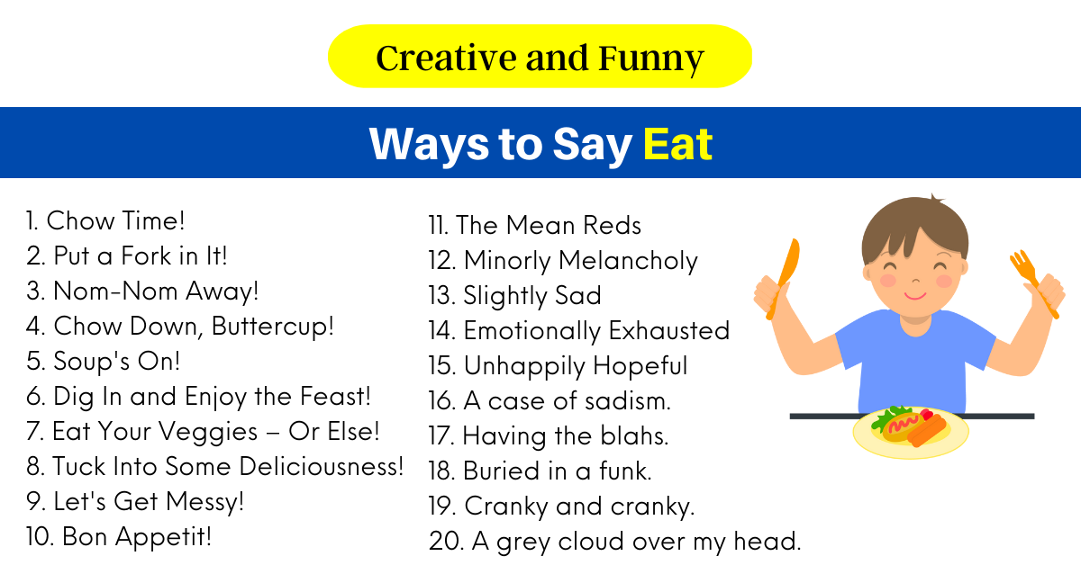 Ways to Say Eat