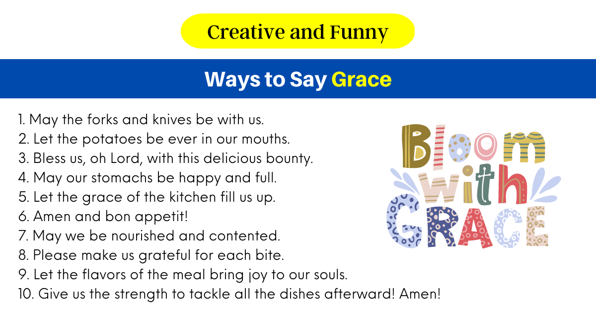 Ways to Say Grace