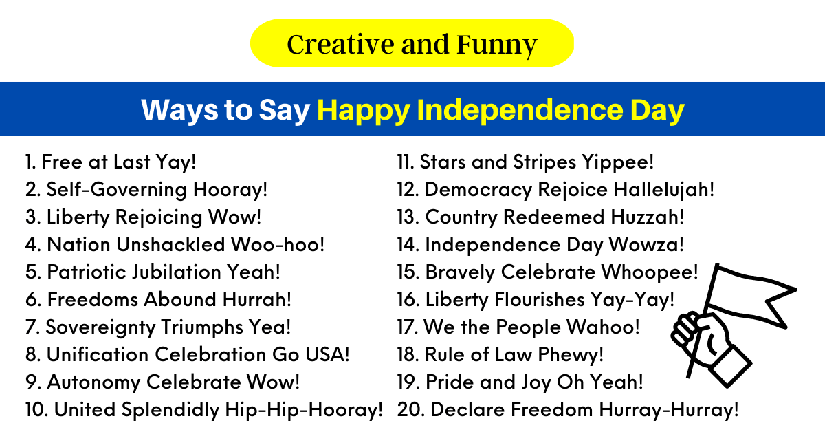 Ways to Say Happy Independence Day