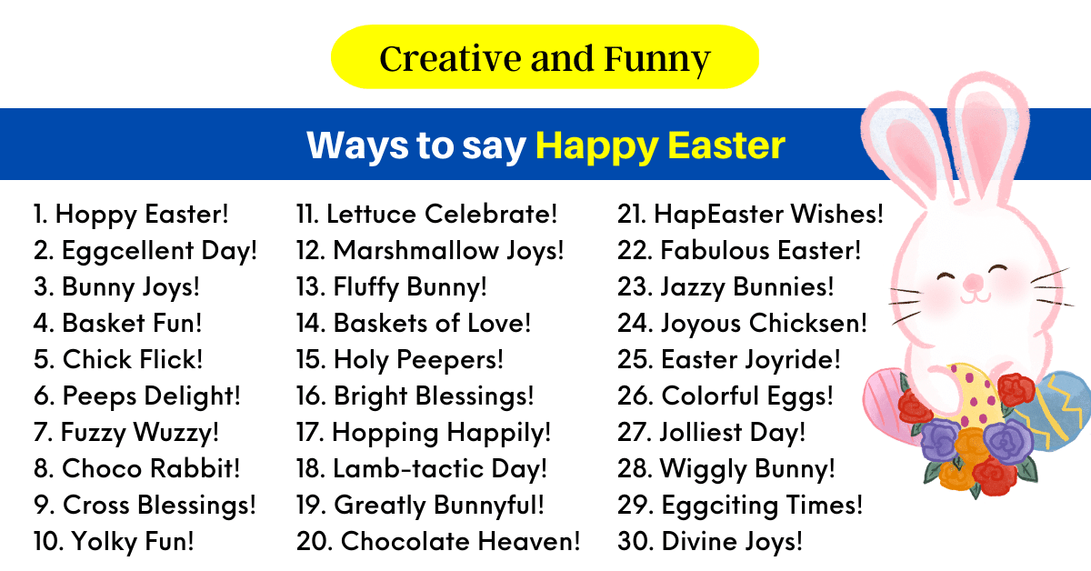 Ways to Say happy easter