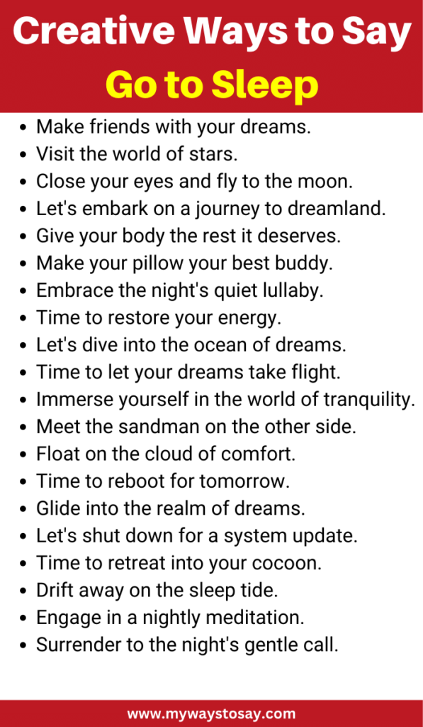 200-creative-and-funny-ways-to-say-go-to-sleep-2024