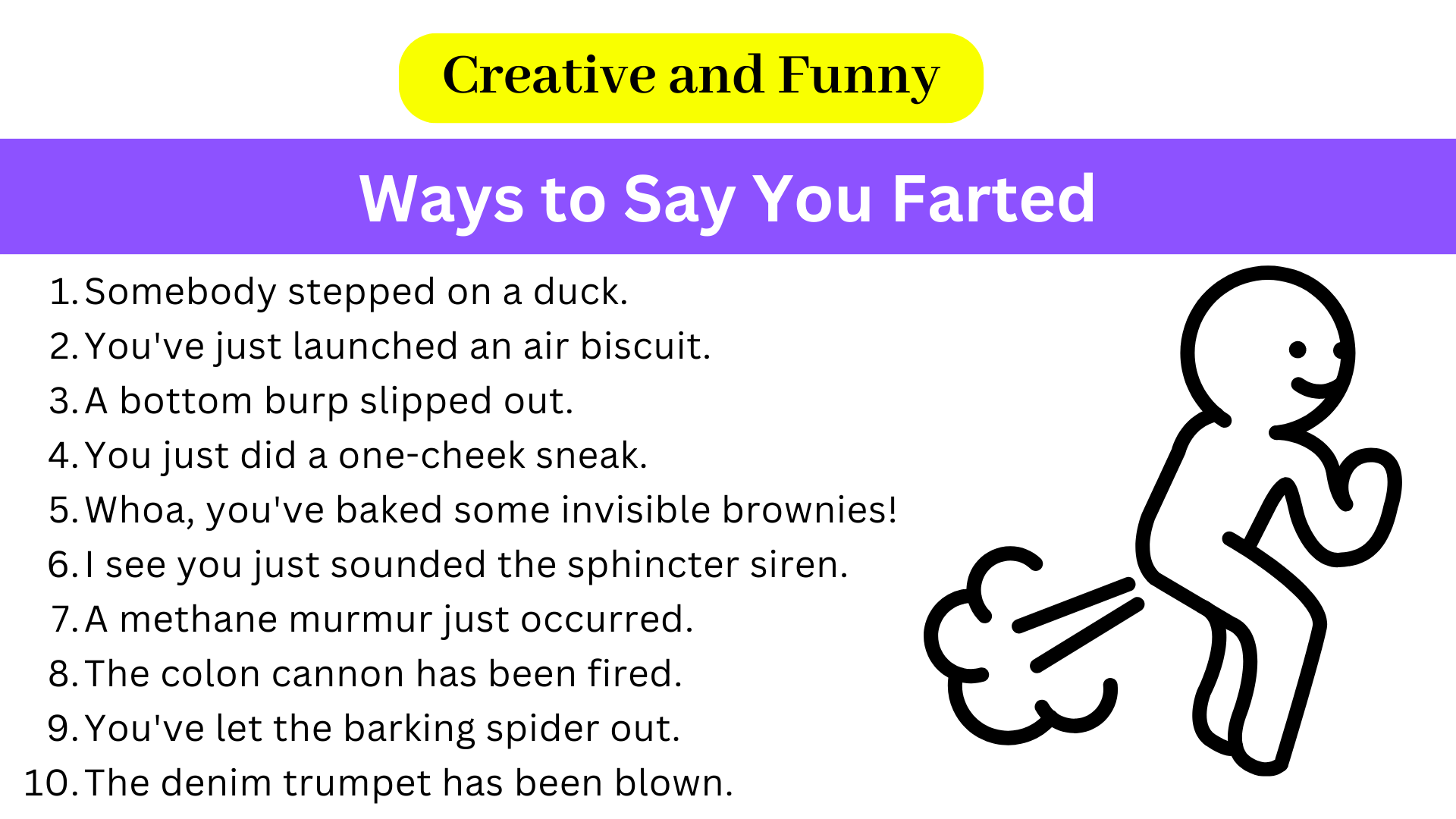 100-creative-and-funny-ways-to-say-you-farted-mywaystosay