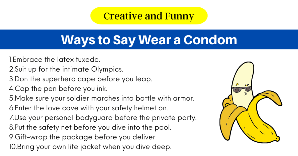 Ways to Say Wear a Condom